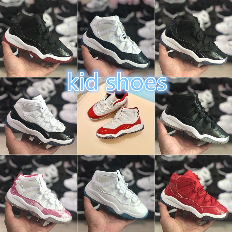 Retro Kids shoes 11 boys Lows basketball airrs Jumpm an j11 11s shoe Children sneaker Chicagos designer military grey trainers baby kid youth toddler infant