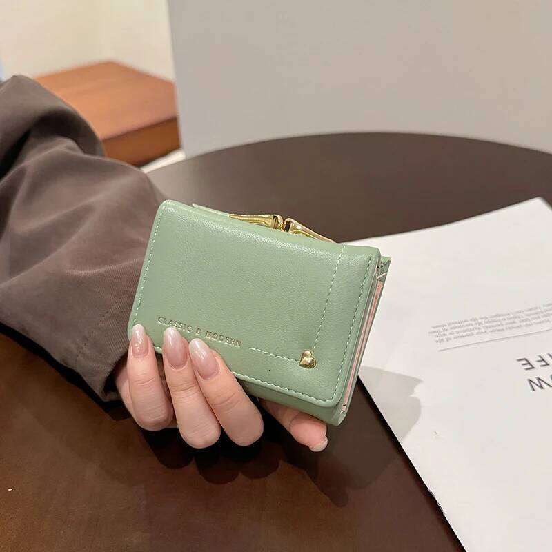Premium PULeather Wallet Women Slim Minimalist Card Holder with Multiple Slots and ID Window Small Purse for Daily Use Y260206