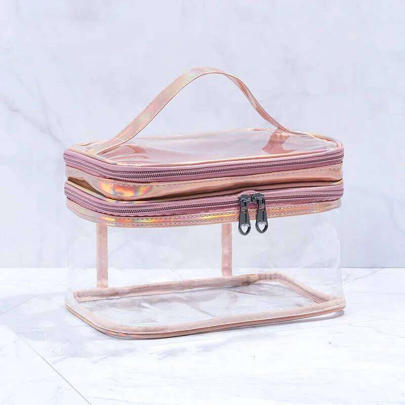 Travel Toiletry Cosmetics Bag, Multi-Layer Cosmetic Case, Travel, Makeup, Desktop Other Waterproof and Moisture-Proof, Design, Capacity Can Be Used fo