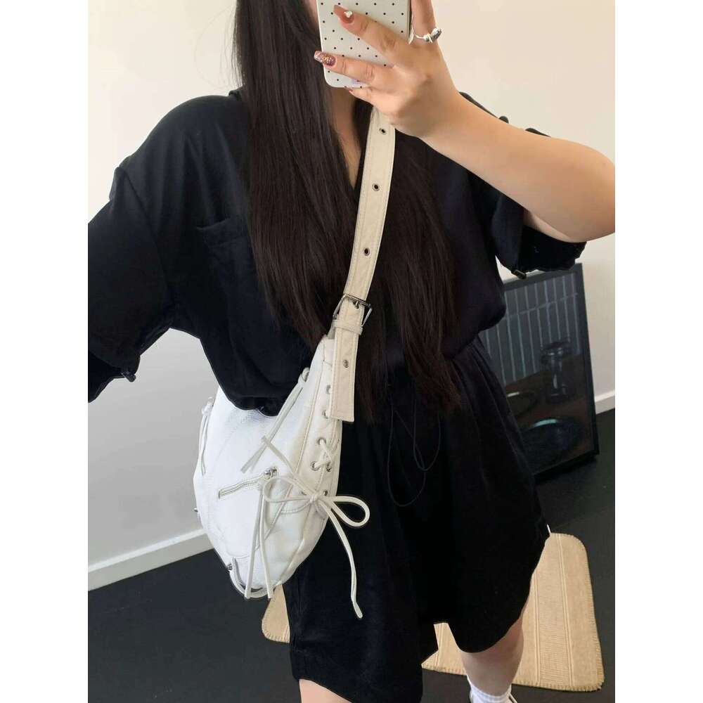 Fashion Punk Style Motorcycle Underarm Bag for Women Messenger large capacity Soft PU leather ladies shoulder bag handbag Y260205