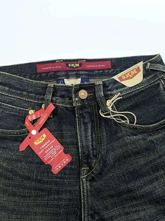 Heavyweight American Vintage 20oz Selvedge Denim Jeans for Men Autumn Winter 100% Cotton Champagne Washed Regular Straight Pants X260207