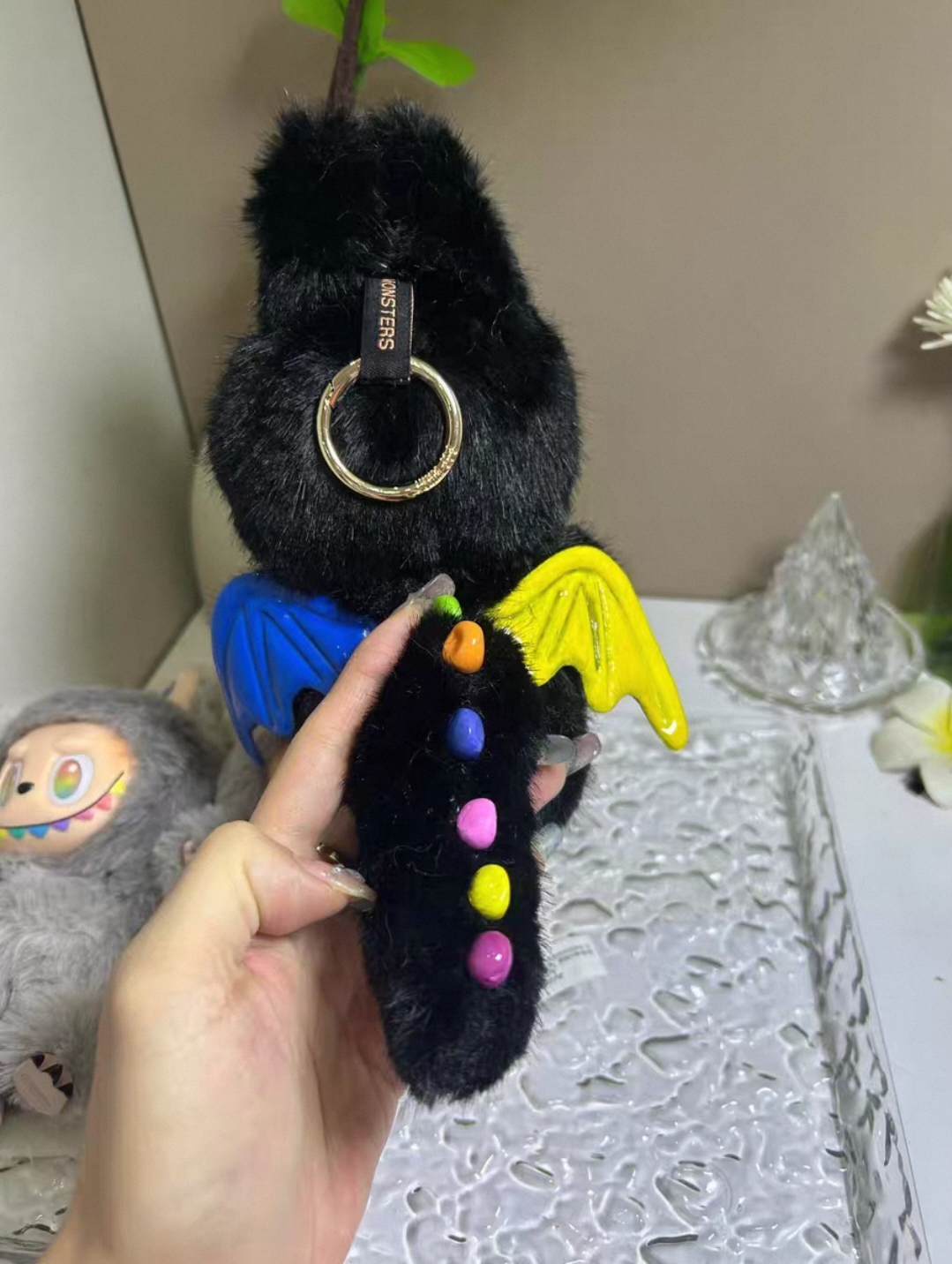 58CM 38CM 17CM the Monsters LABUBU 10th Anniversary Series Zimomo Vinyl Plush Doll Big LABUBU