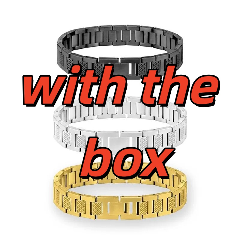 new designer style lacotse crocodile pattern bracelet featuring a titanium steel strap that is nonfading and adjustable making it a perfect gift