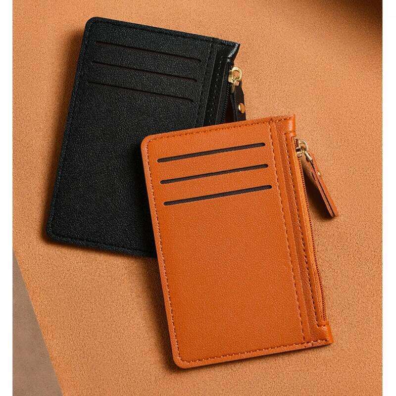 Ultra Thin Multi Slot Bag Women Zipper Purse Coin Pouch Large Capacity ID Credit Card Badge Holder Y260206