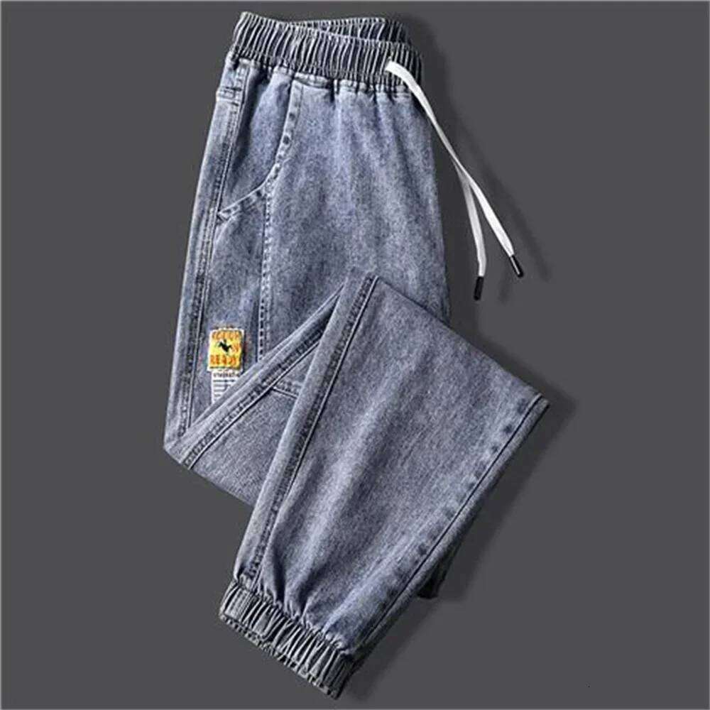 2023New Men's jeans Winter Fleece Jeans Thick Warm Denim Pants Men Streetwear Black Joggers Harem Jean Thermal Trousers X260207 - view 6