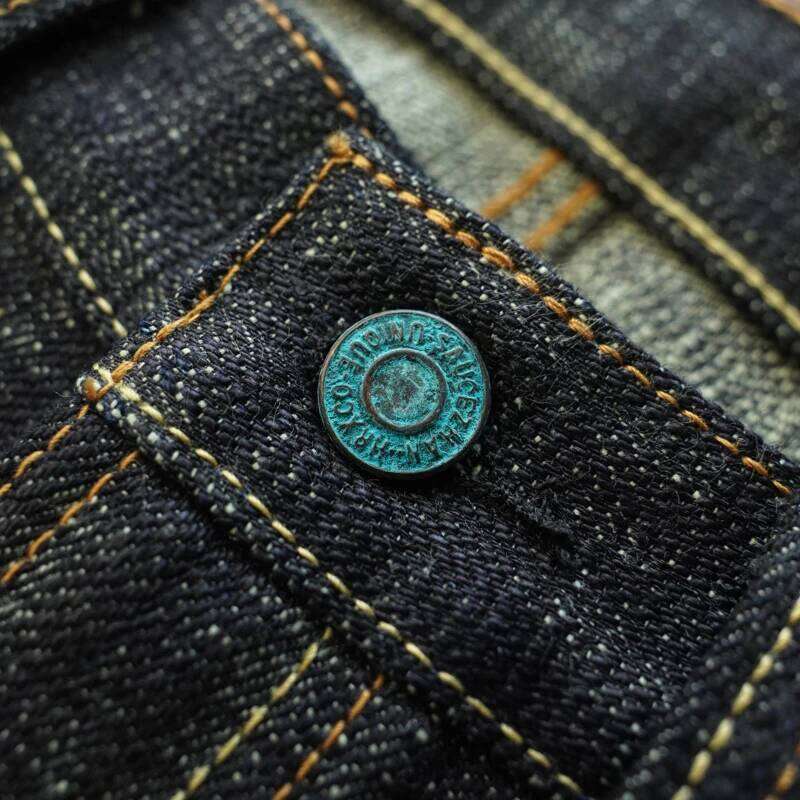 Sauce Zhan Mens Sanforized Selvedge Denim Jeans Limited EditionDouble-sided Dyeing 66 Fit 20 Oz X260207