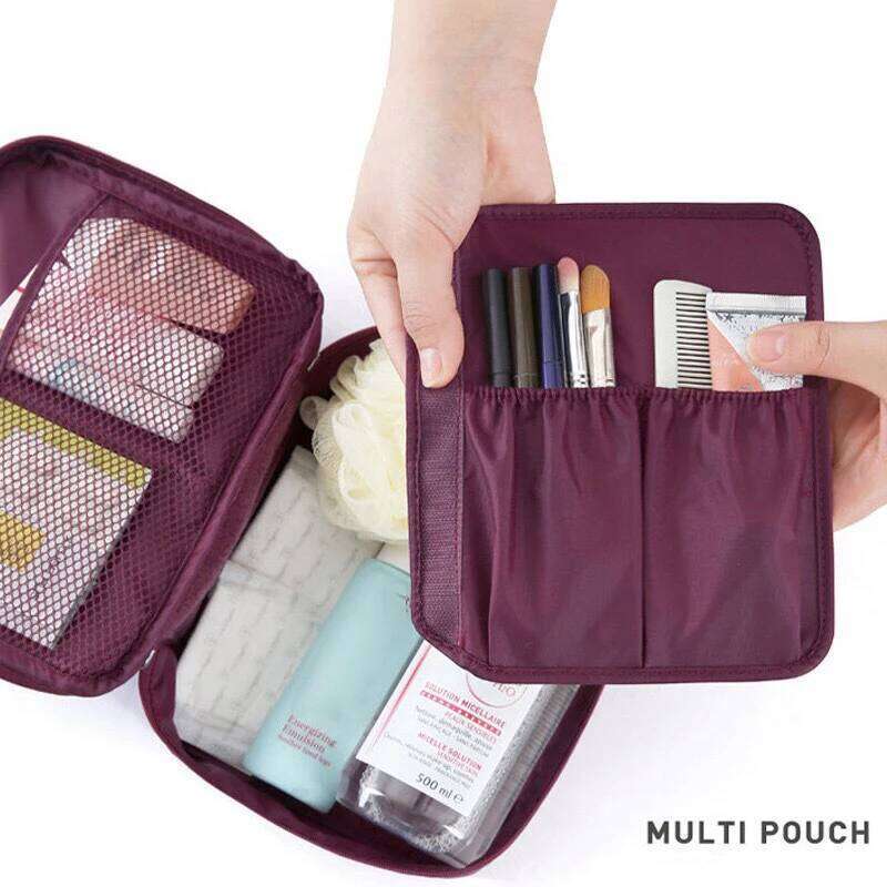 Simple Washbag Square Korean Make Up Female Cosmetic Bag Personalized Travel Organizer Cosmetics Women's Bags On Offer Y260206