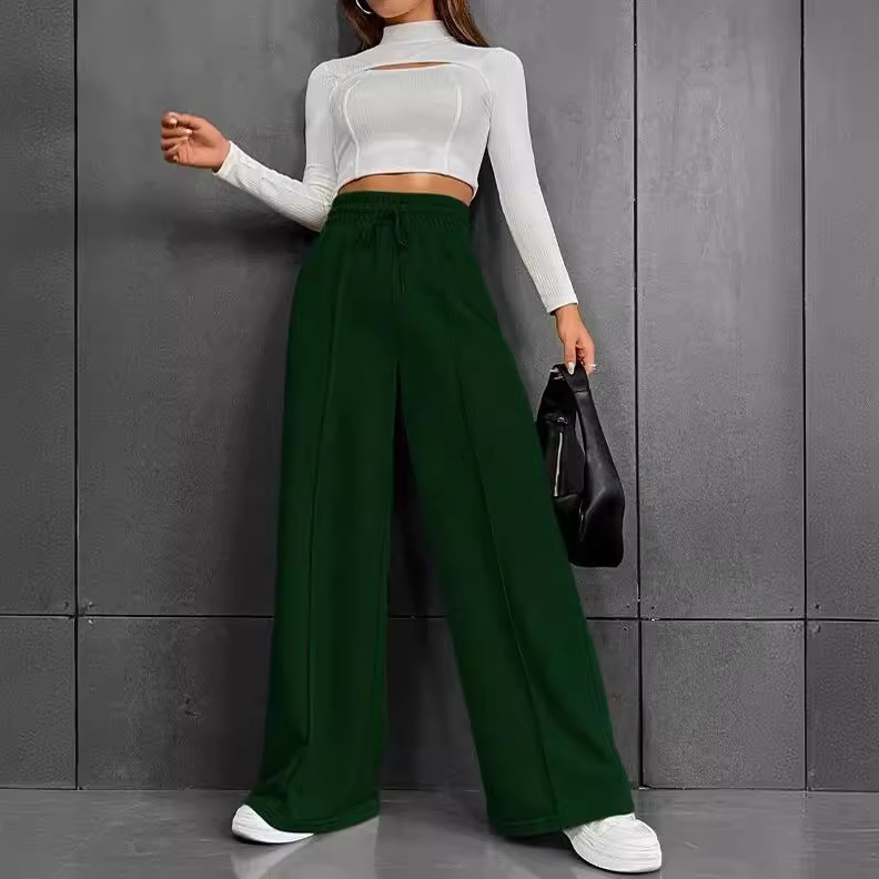 Womens Sweatpants Autumn 2025 New Straight Loose Fit Wide Leg Pants Outdoor Dance Casual Long Pants - view 3