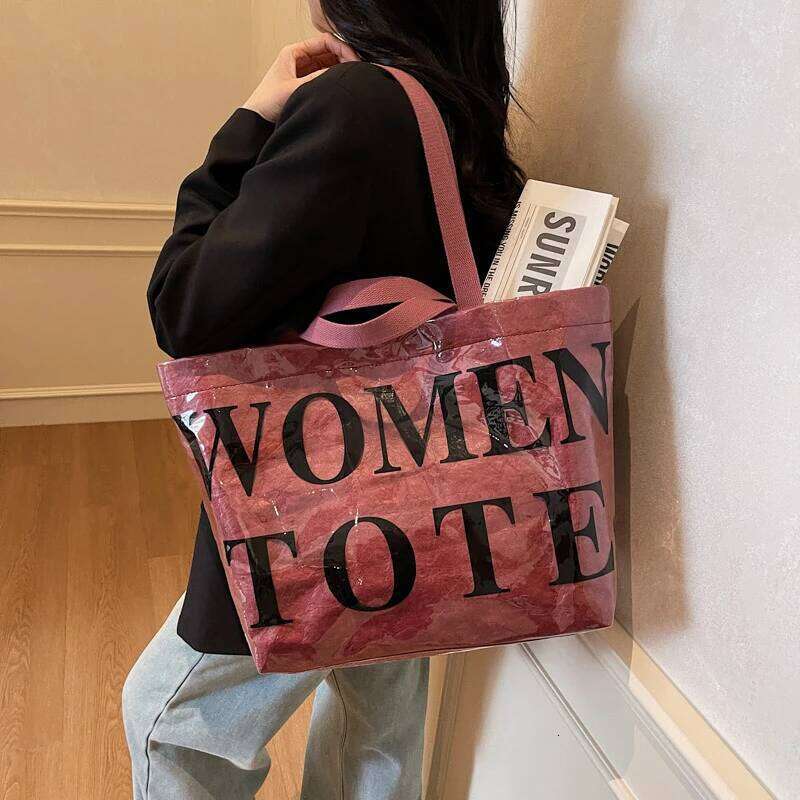 Tiptoegirls High Quality PVC Tote for Women 2025 Summer Fashion Big Package Lady Handbag Bright Casual Woman's Shoulder Bag Y260204