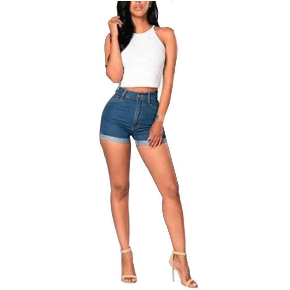 2023 Dark Blue Jean For Women Casual Sexy Hip Lift High Waist Denim Shorts Mujer Short Jeans Female XJ260206