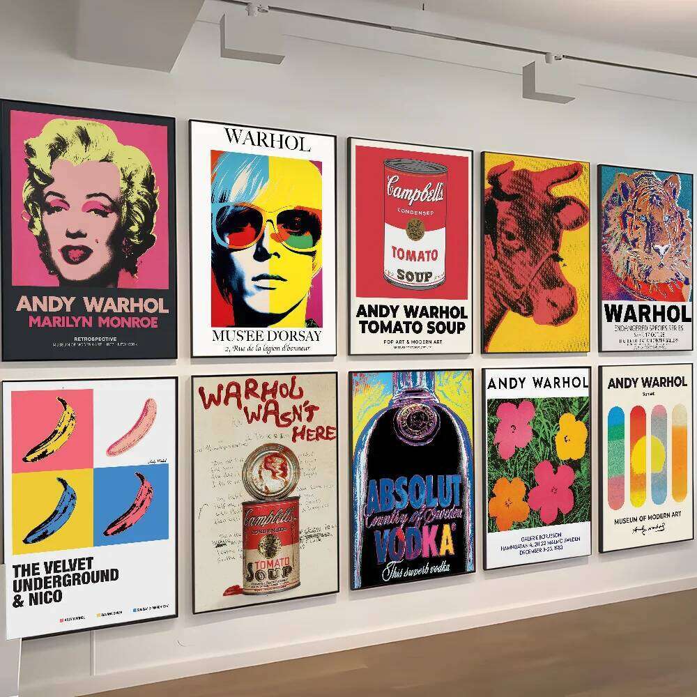 A-Andy W-Warhol Vintage HD Quality Art Retro Posters for Home Room Wall Decor 26L0207