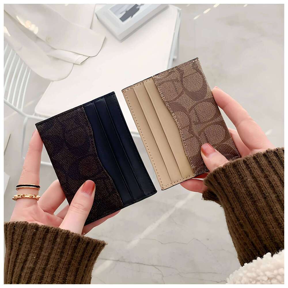 1Pcs PU Leather Card Holder Luxury 2026# Wallets Slim Compact Multiple Slots Organizer For Bank Cards Cash Women's Wallet Bag Y260206