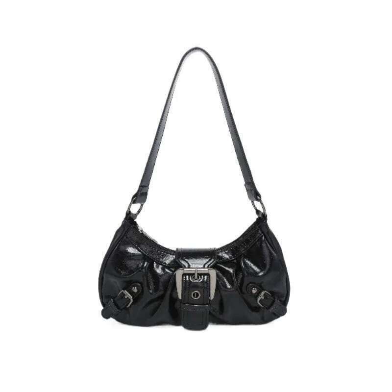 Vintage Maillard Style Women's Shoulder Bags Y2K Hot Girls Underarm Bag Luxury Cool Pu Leather Ladies Handbags Female Tote Purse Z260207 - view 7