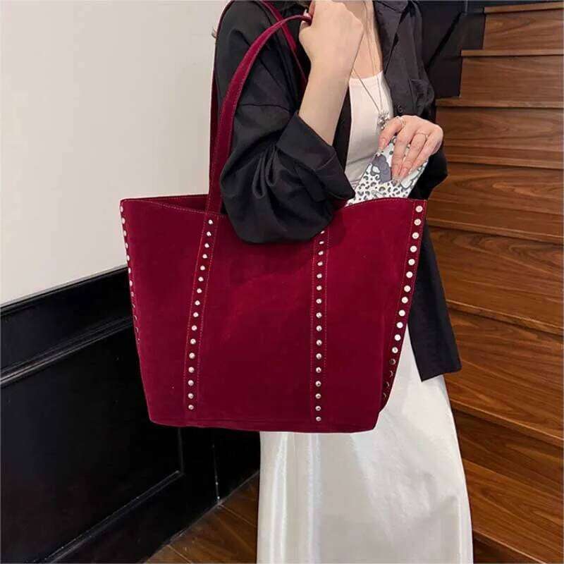Fashion Microfiber Solid Sewing Shoulder Bags 2025 High Quality Retro Sweet Handbags Brand Sequined Large Capacity Bag for Women Z260207 - view 5