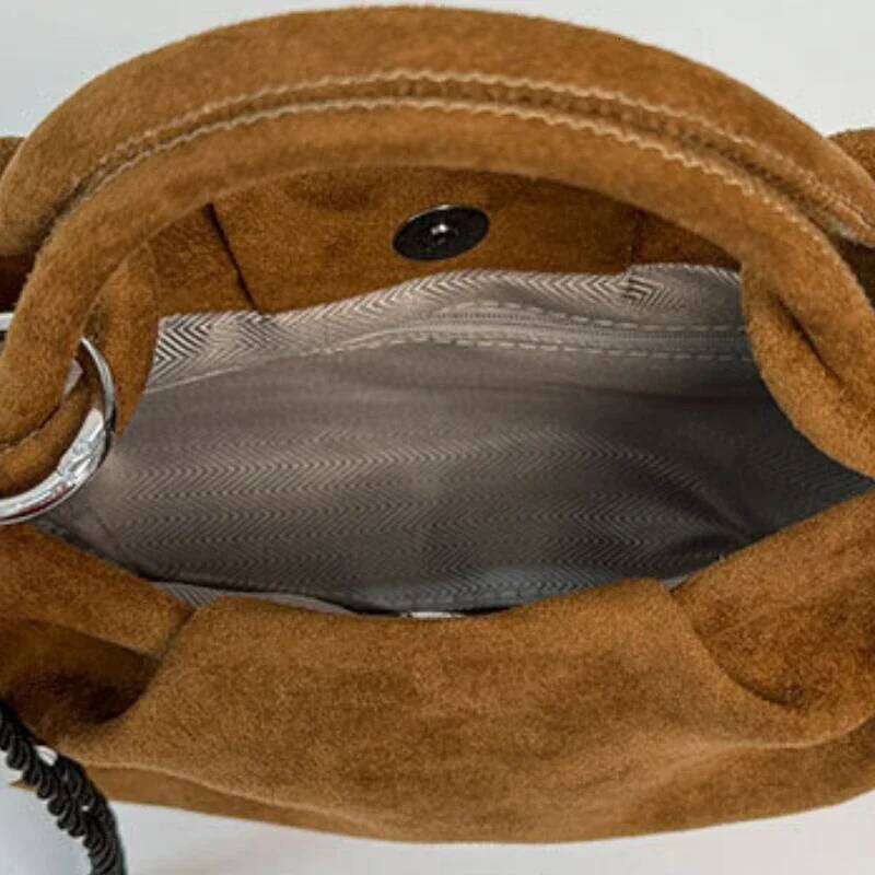 Small Suede Fashion Leather Shoulder Bags for Women 2026 Luxury Designer Brand Trend Crossbody Bag Females Short Handle Handbags Y260205