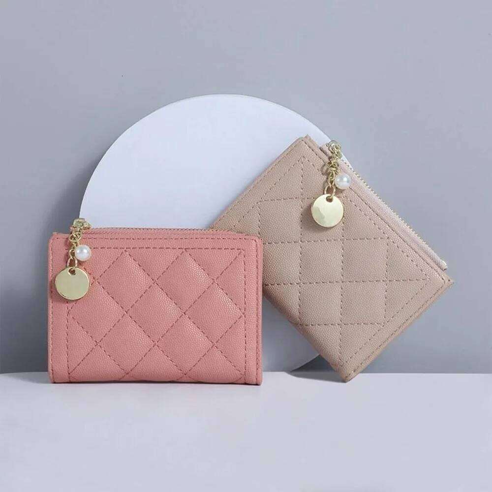 Small Storage Mini Women Purse Short with Pendant Wallet Coin Bag PU Leather Card Holder Outdoor Y260206