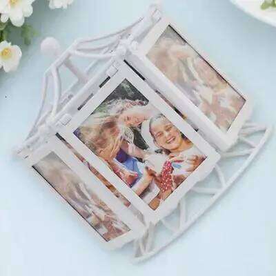 Rotating Picture Photo Display Frame Tabletop Ornament Musical Box Home Decor Birthday Gift Rotatable Stand S260205