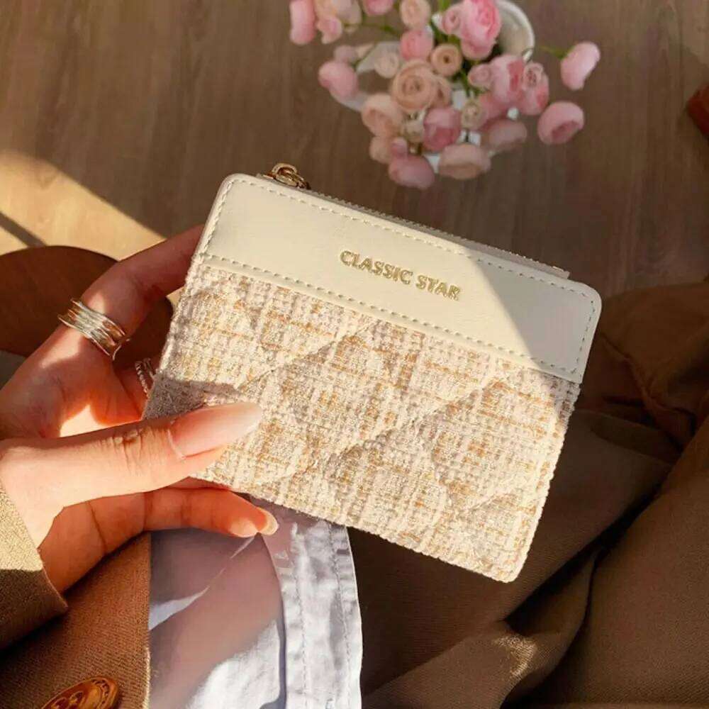 PU Leather Short Wallet Luxury Solid Color Large Capacity Coin Purse Mini Money Bag Girl Y260206