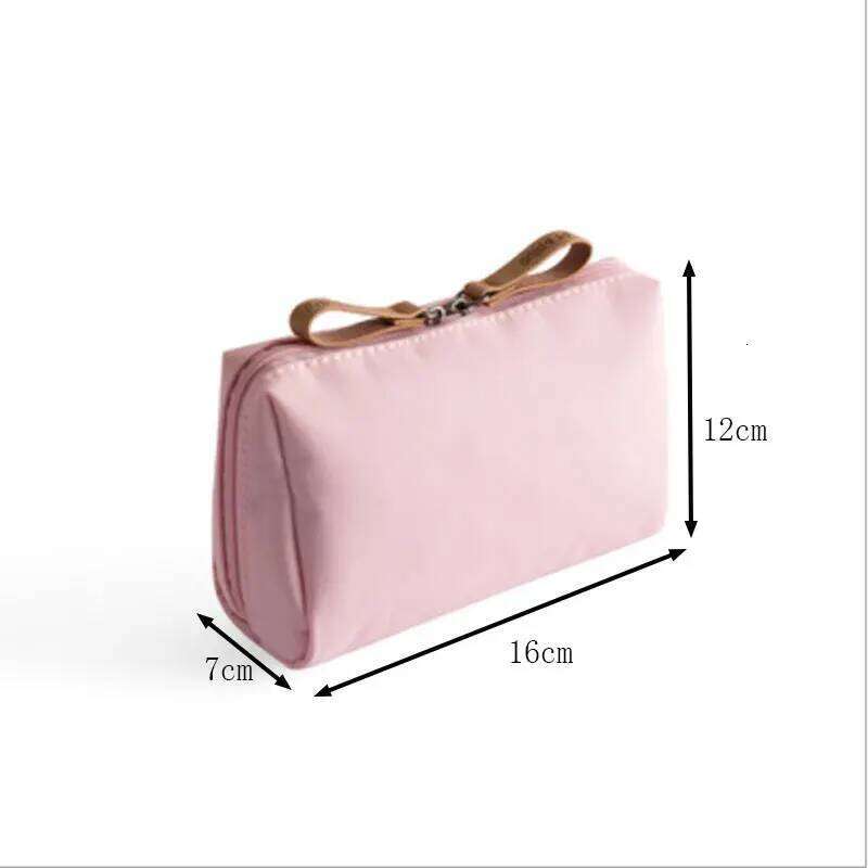 New Korean version red envelope women's casual large capacity waterproof wash and makeup travel niche portable small bag Y260206