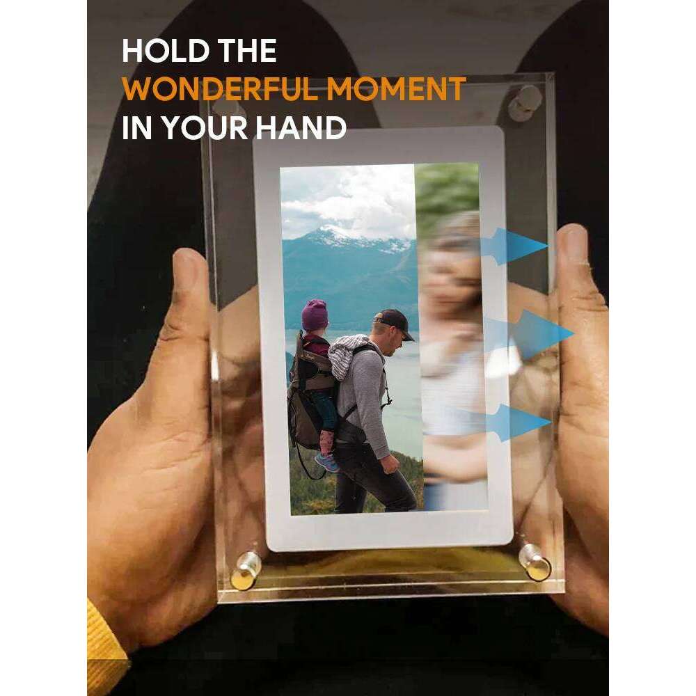 Cut Gift Acrylic Digitial Photo Frame frame 5 inch IPS Screen 1000amh Battery 4G Memory support video picture play S260205