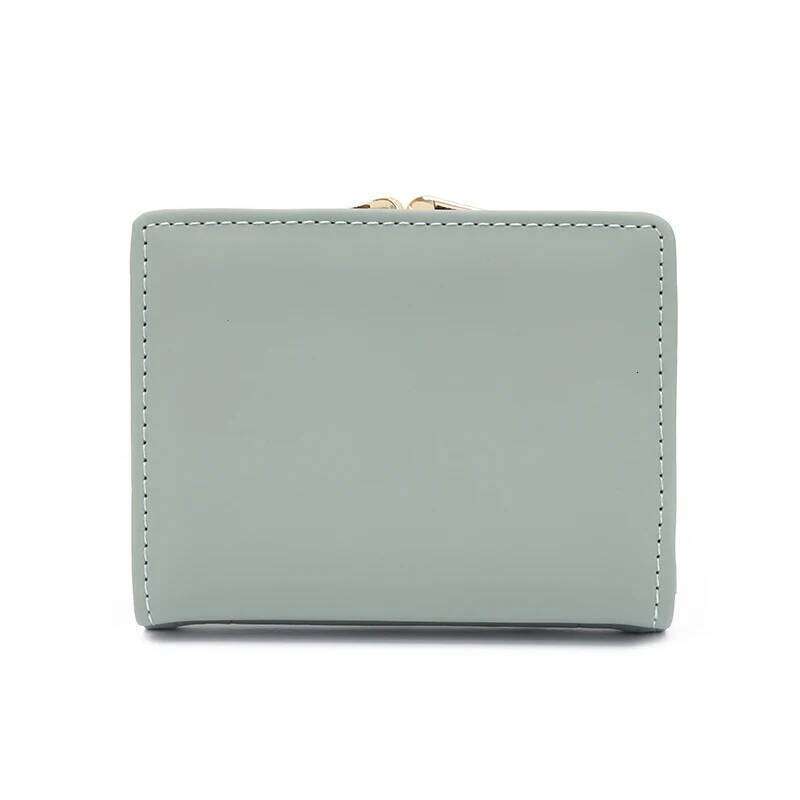 Autumn and winter new women's short wallet Korean PU high texture iron frame diamond lattice small square bag simple everything Y260206