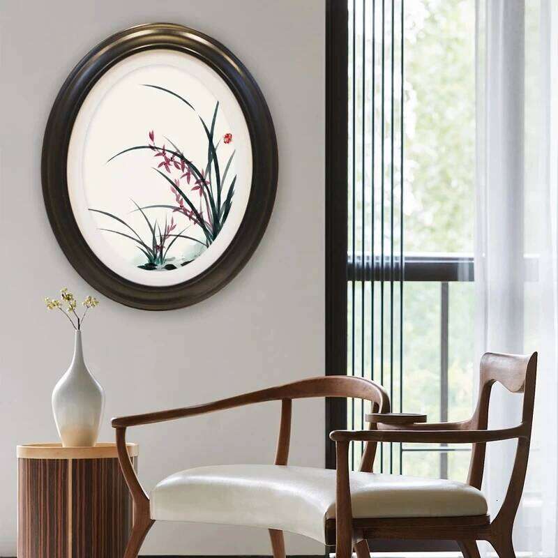 7/10 Inch Oval Wall Hanging European Style Creative Retro Decoration Wedding Photo Studio Art Picture Frames S260205