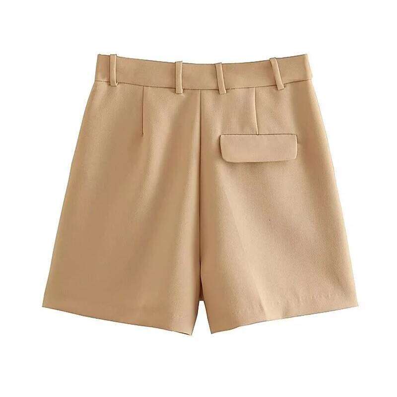 MUJER 2025 Baggy for High Waist Bermuda Woman White Pleated Casual Women Summer Beach Female Shorts XJ260206