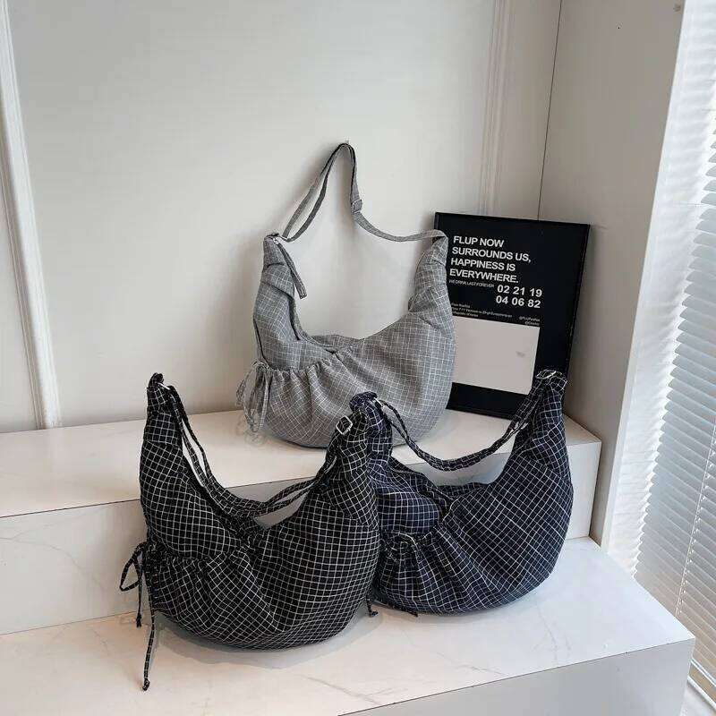 Korean Canvas Crossbody Bags for Women 2025 Casual Girl Student Shoulder Shopper Book Bag Fashion Cloth Satchel Female Handbags Z260207 - view 5