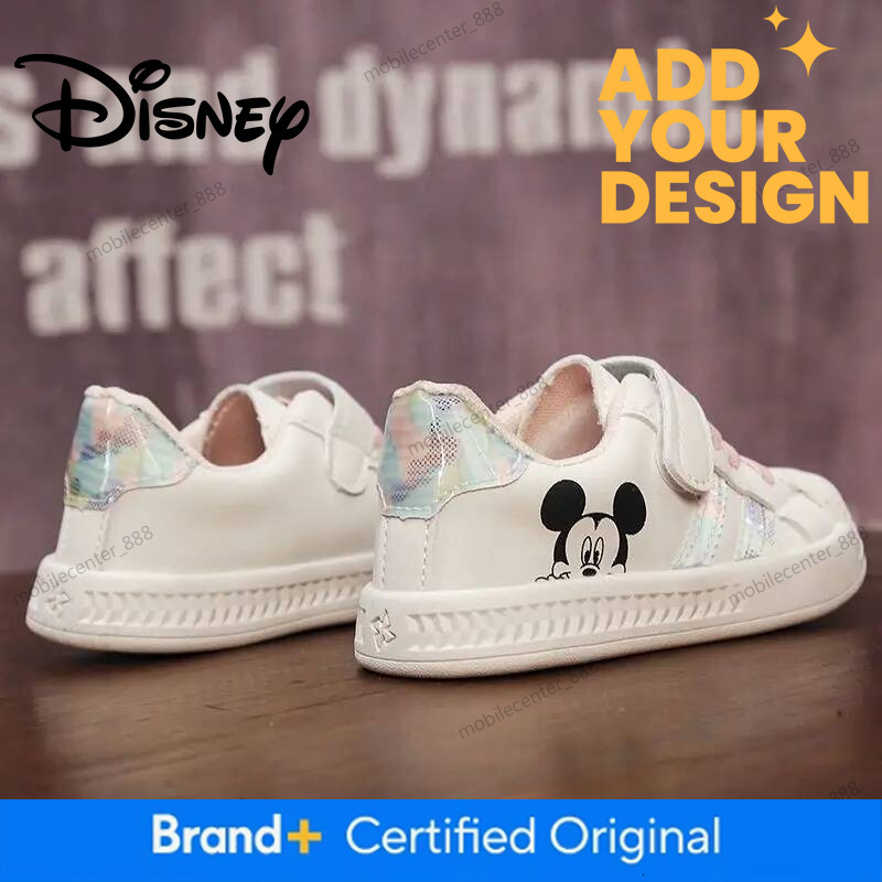 Disney Kid's Casual Shell Shoes Mickey Mouse Cartoon Baby Shoes Non Slip Soft Sole Toddler Shoes 0-6 Kids' Shoes Size 15-25