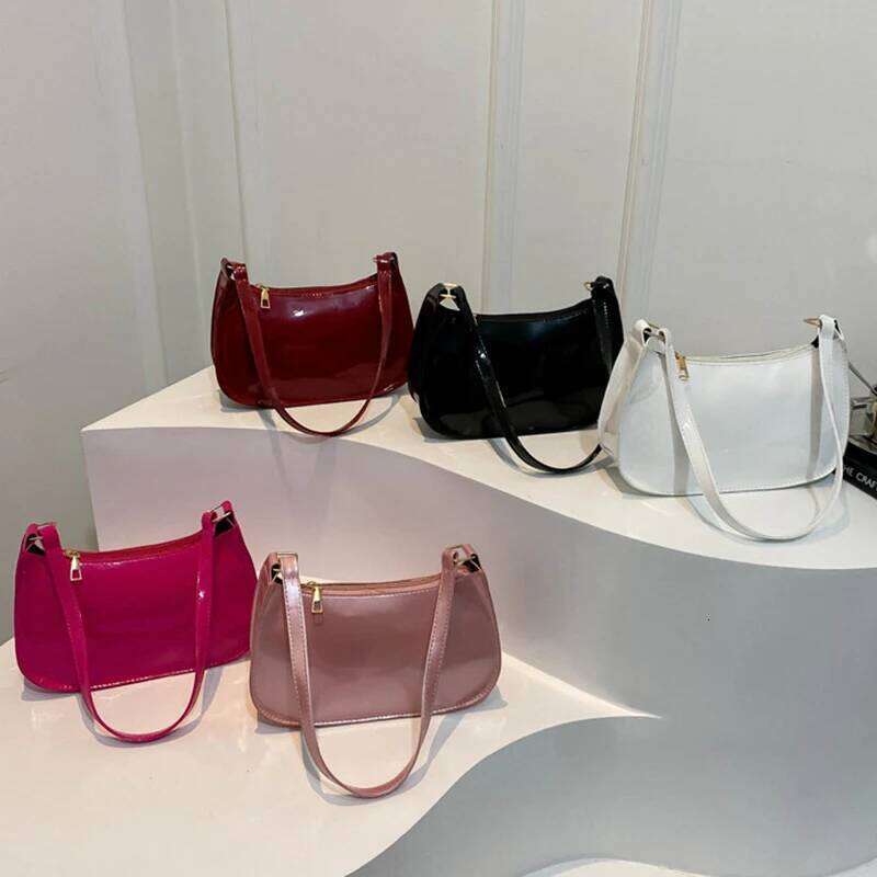 Retro Solid Color PU Leather Shoulder Underarm Bag Women's Fashion Handbags Casual Hobos Purses and Handbag Ladies Hand Bags Z260207 - view 4