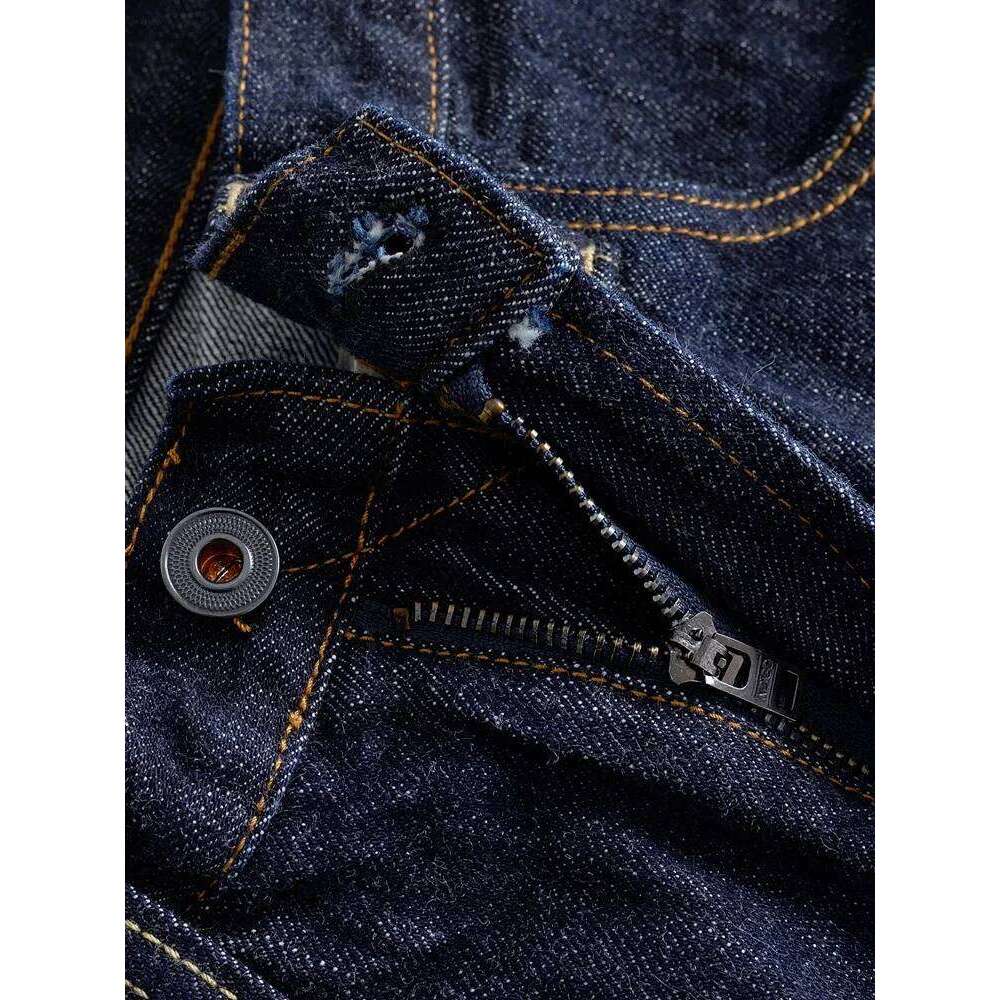 16oz Heavyweight Red Selvedge Denim Jeans for Men High Quality Loose Straight Pants One Wash Autumn Casual 100% Cotton Y2K X260207 - view 5