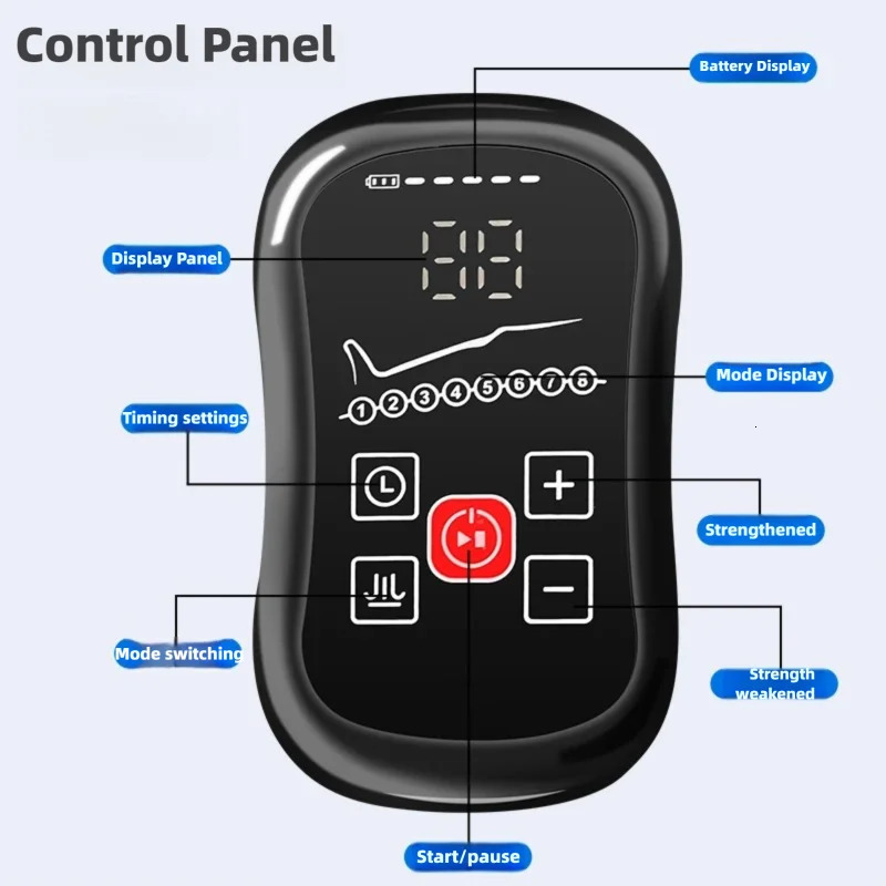 Jinkairui Upgraded 8-Chamber Airbag Leg Massager Extended Air Pressure pants Airbag Kneading Massager Thigh and Foot Massager 260130
