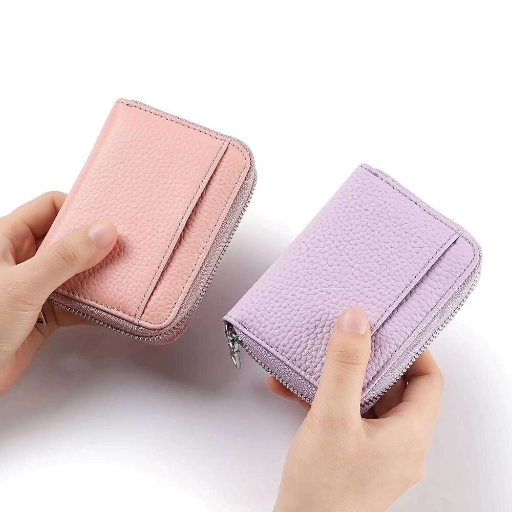 Japanese Korean Trend Mini Wallet Women Real Leather Coin Purse Card Holder Pouch Fashion Small Change Bag for Daily Commute Y260206