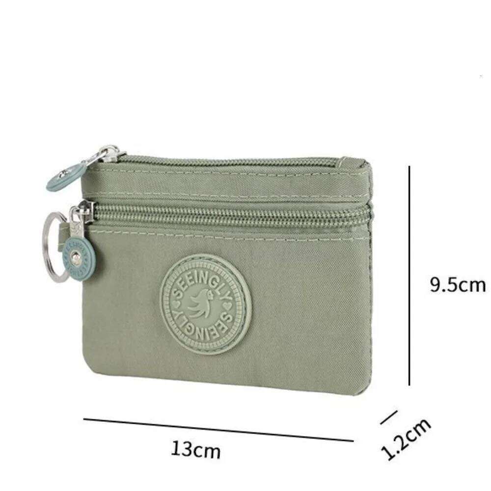 Canvas Coin Purse 2024 New with Key Ring Waterproof Credit Card Holoder Wear-resistant Wallet Money Bag Male Female Y260206