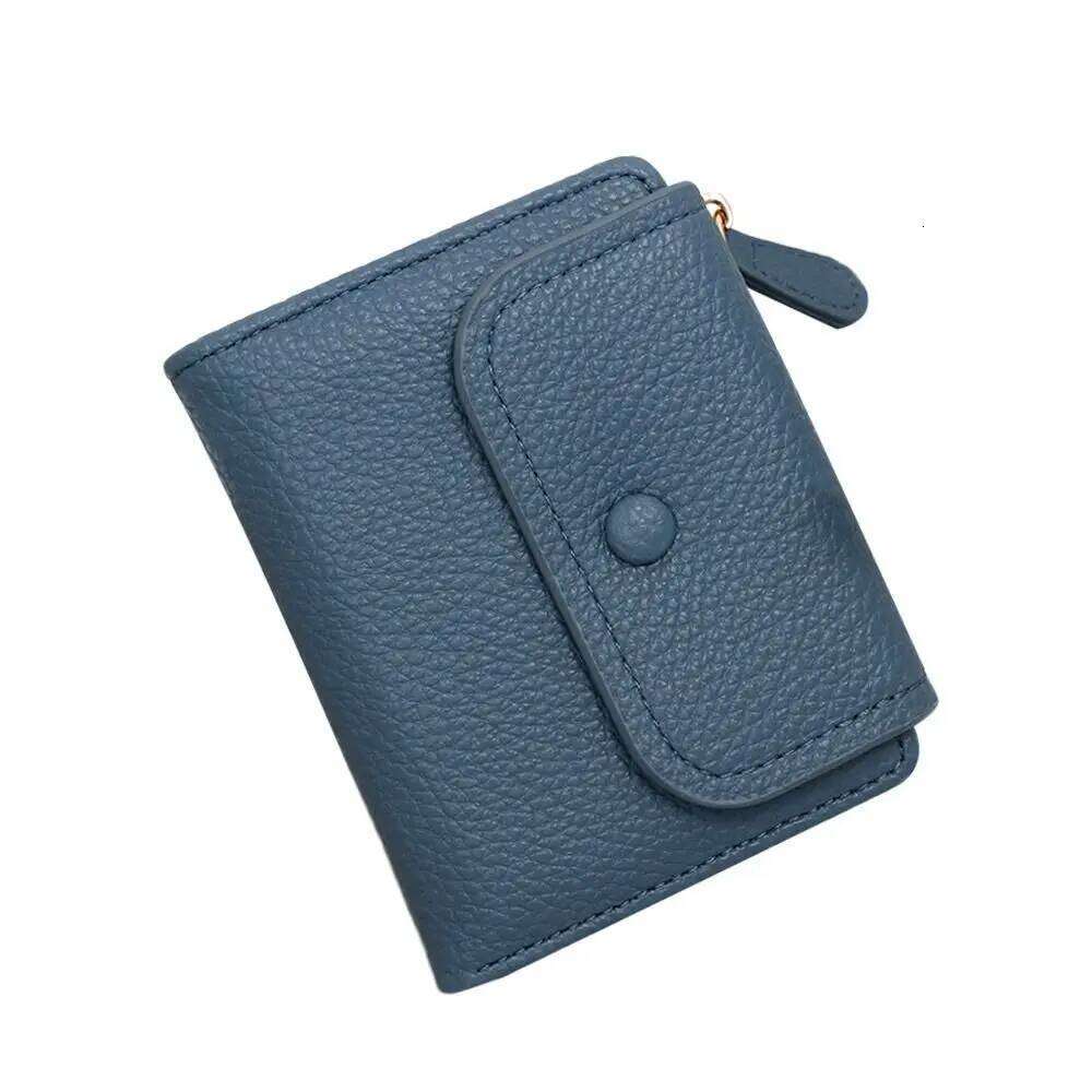 Fashion PU Leather Short Multi-Cards Large Capacity Card Bag Wallet Cute Lightweight Zipper Coin Purse Y260206