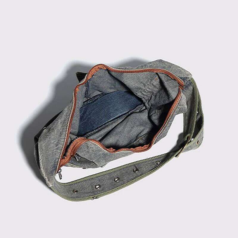 Personalized denim women's shoulder bag, exquisite minimalist style, fashionable and avant-garde Z260207 - view 6
