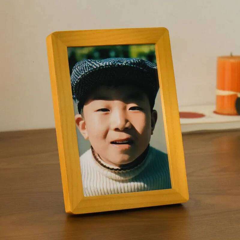 Wooden Picture Retro Frame Porta Retrato Creative Photo Holder Desk Decor S260205