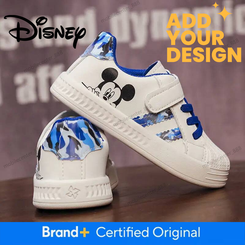 Disney Kid's Casual Shell Shoes Mickey Mouse Cartoon Baby Shoes Non Slip Soft Sole Toddler Shoes 0-6 Kids' Shoes Size 15-25