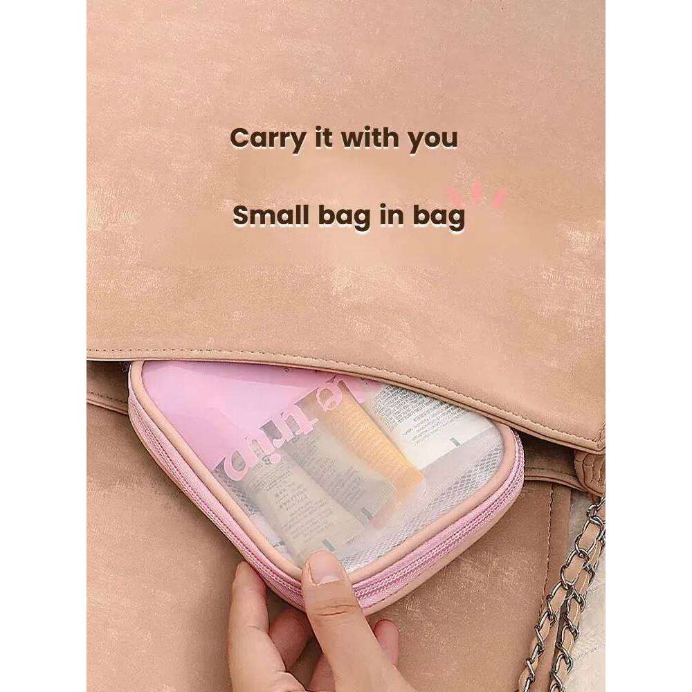 1PC Autumn Winter new portable lipstick storage personal touch-up makeup travel skincare products and toiletries bag Y260206