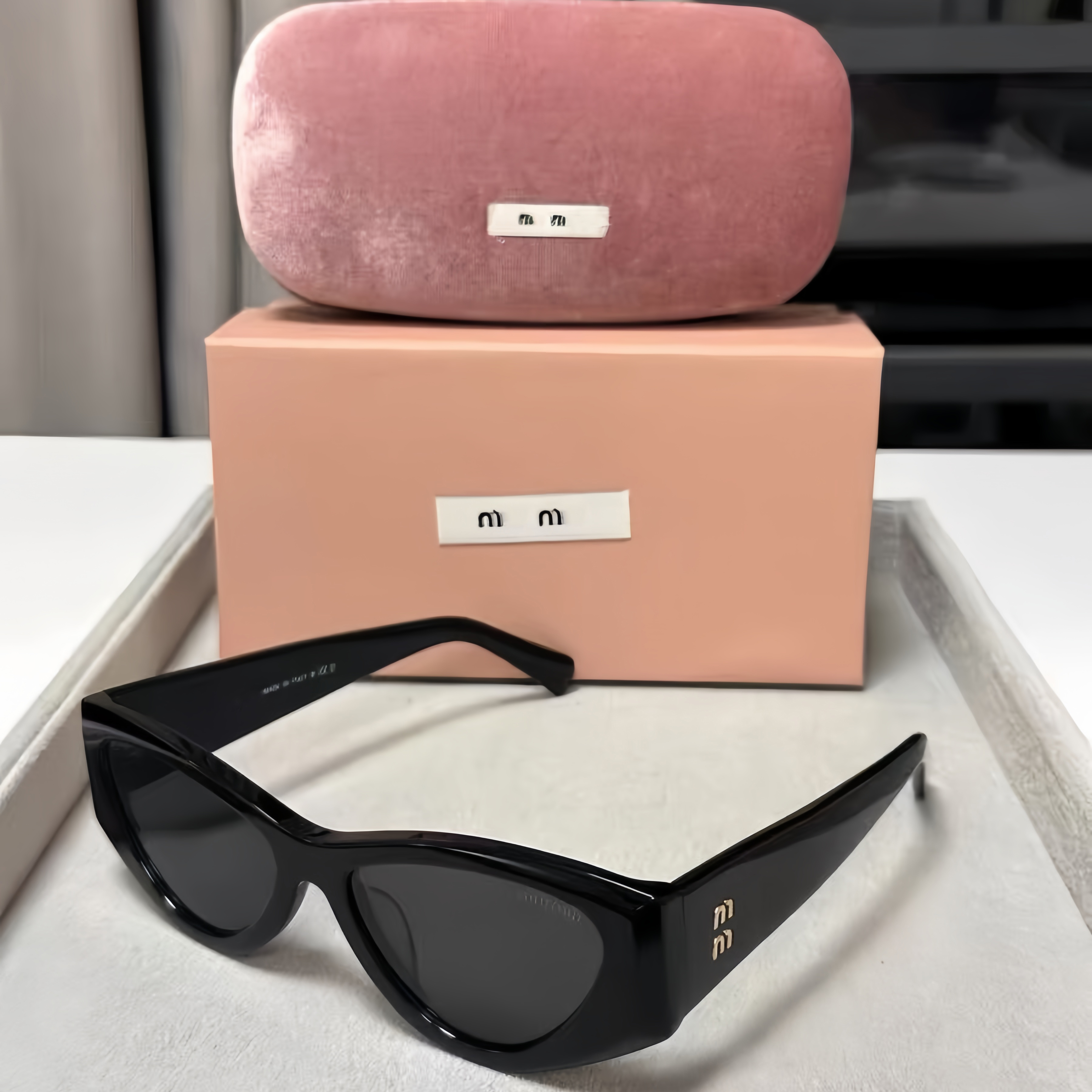 Designer Sunglasses Black Tortoise Shell Clear Acetate Frame Dark Gray Warm Brown Gradient Pink Lens Women Men Sunglasses UV Protection lunettes de soleil good