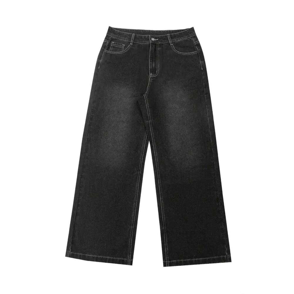 Y2K Gothic Aesthetic Baggy Jeans Men Women South Pole Embroidered Vintage Denim Pants, Techwear Streetwear Wide Leg Trousers 26H0421 - view 6