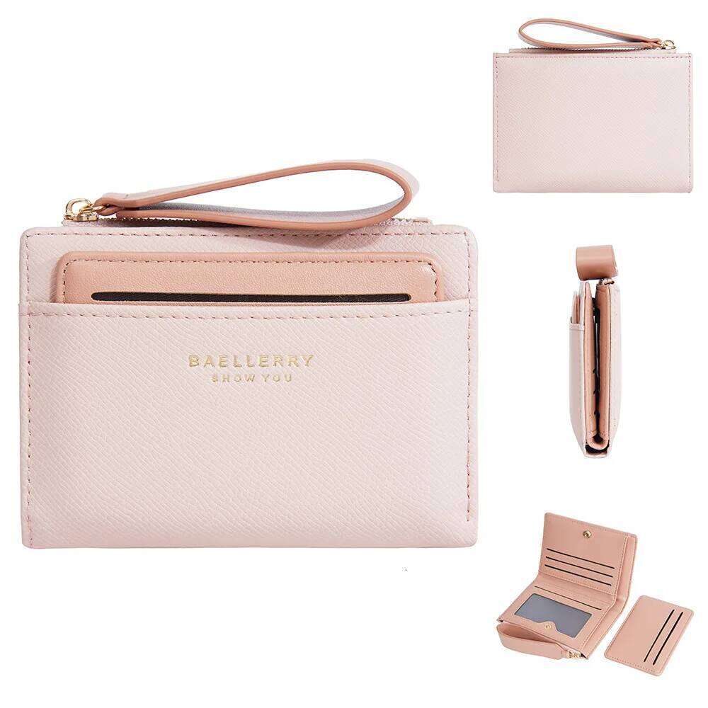 New women's with short zipper stylish high-end wallet multiple slots Japanese and Korean card bag for women Y260206