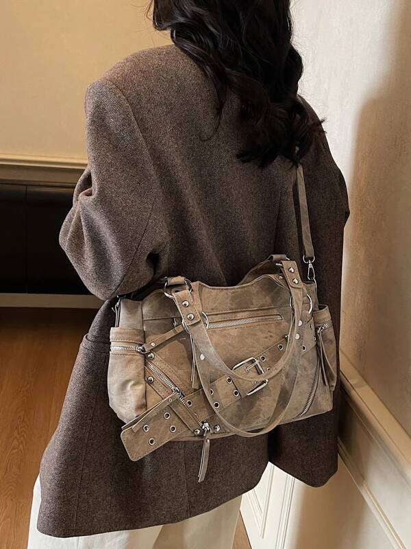 Youth Large Capaci Sac Femme Hand Bags for Woman Bolsos Mujer Crossbody Bag Trendy Casual Bolsas Fashionable Tote Bolsa Y260205