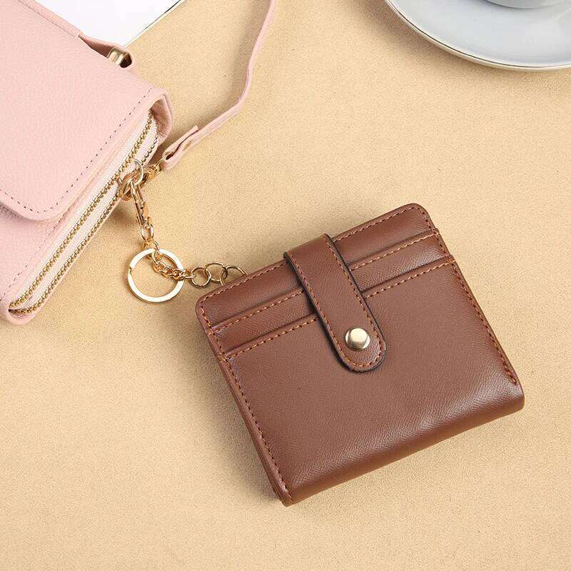 New minimalist women with keychain, multiple slots, zero wallet, mini multifunctional small wallet card bag Y260206