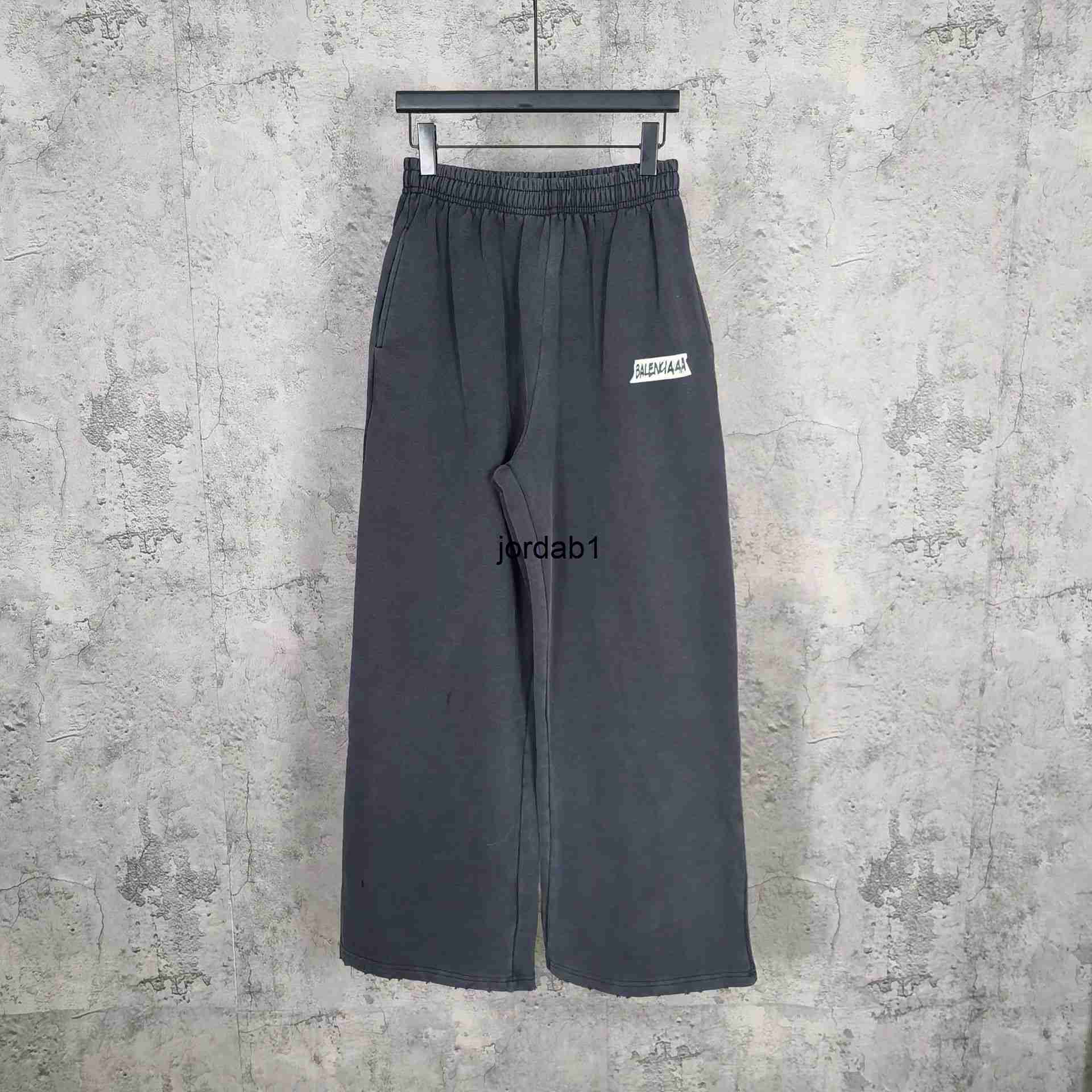 baleniagas Designer Correct Version HighQuality B Brand 26SS New Letter Tape Print Washe balenciagaly balenciagatshirt balenciagahoodies balenciagapants WEZM