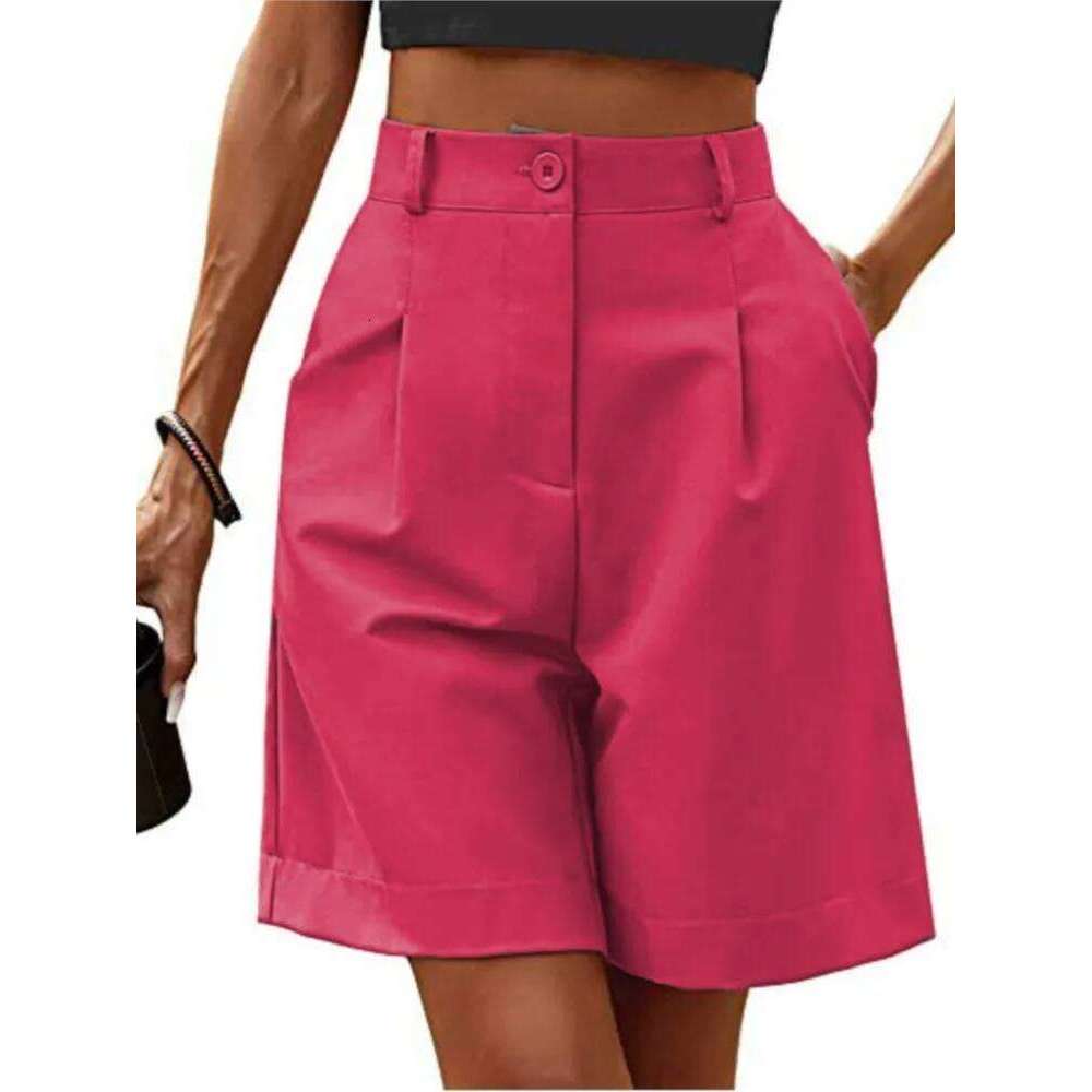 Summer Thin High-waisted Loose Slimming Straight Casual Breathable Wide-leg Five-point Pants Women's Street Trend Shorts XJ260206