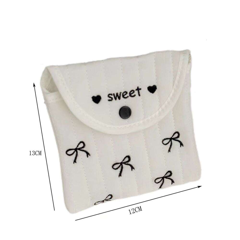 Women Small Makeup Travel Organizer Cosmetic Coins Sanitary Napkin Storage Handbag Pouch Gilrs Mini Buckle Wallet Clutch Bag Y260206