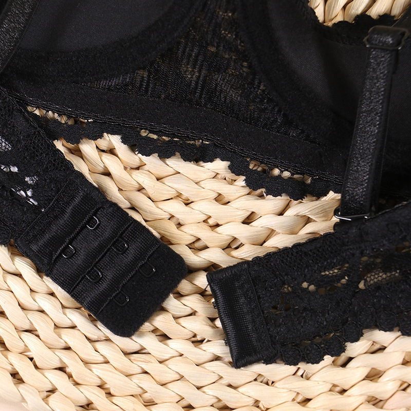 Womens See Through Sheer Lace Lingerie Bare Open Breast Bra 1/4 Cups Push Up Underwire Bra Tops Sexy Open Chest Brassiere 250305