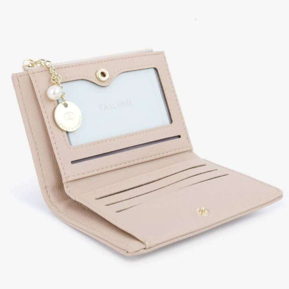Small Storage Mini Women Purse Short with Pendant Wallet Coin Bag PU Leather Card Holder Outdoor Y260206