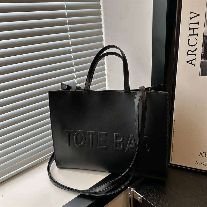 Simple Vintage Large Capacity Tote Bag, Casual Fashion Handbag Shoulder Crossbody Bags for Women Daily Travel Shopping Commuting Y260205